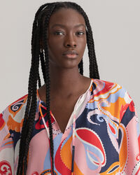 Paisley-kuvioitu silkkimekko