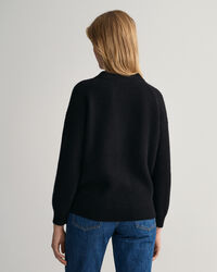 Villainen ribbineulepusero, py&ouml;re&auml; p&auml;&auml;ntie