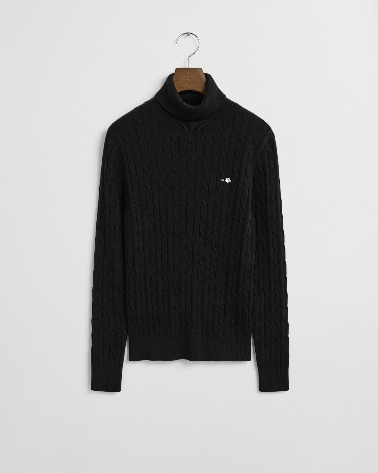 Joustopuuvillainen palmikkopooloneule