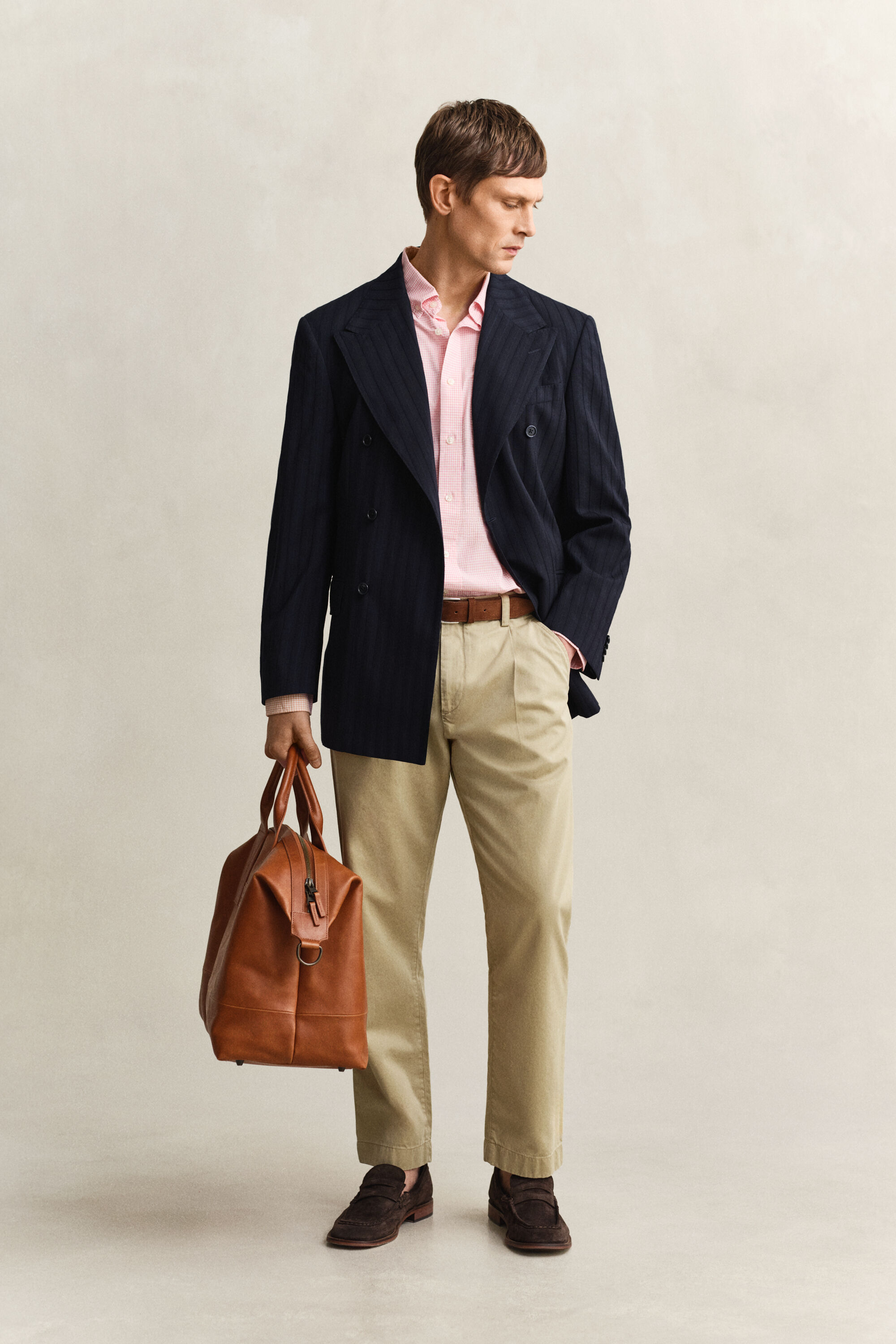 Gingham-ruudullinen Classic-popliinipaita