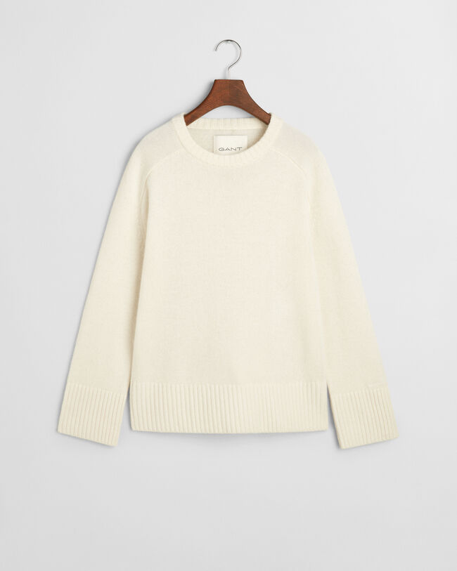 Ka&scaron;mirvillainen neulepusero, py&ouml;re&auml; p&auml;&auml;ntie