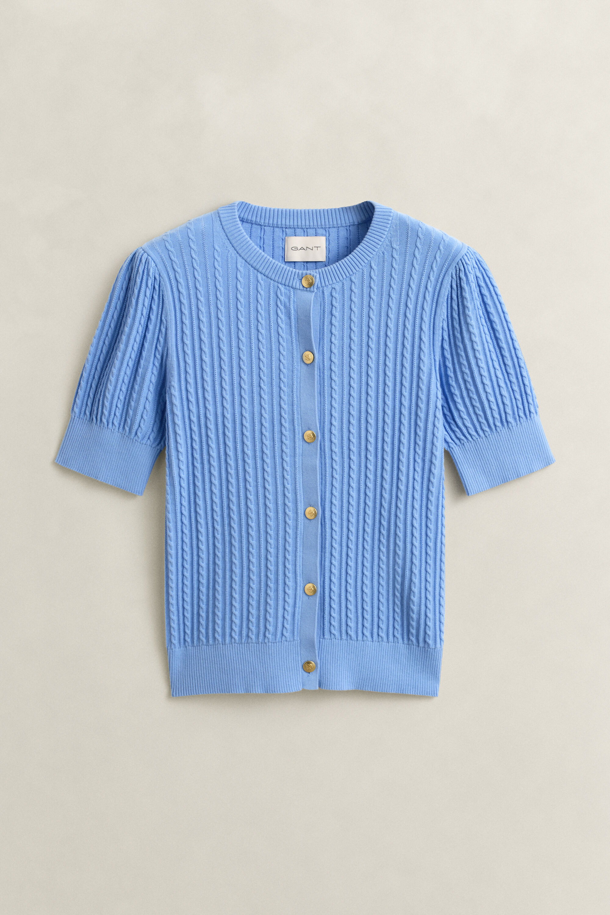 Puuvillainen palmikkoneuletakki