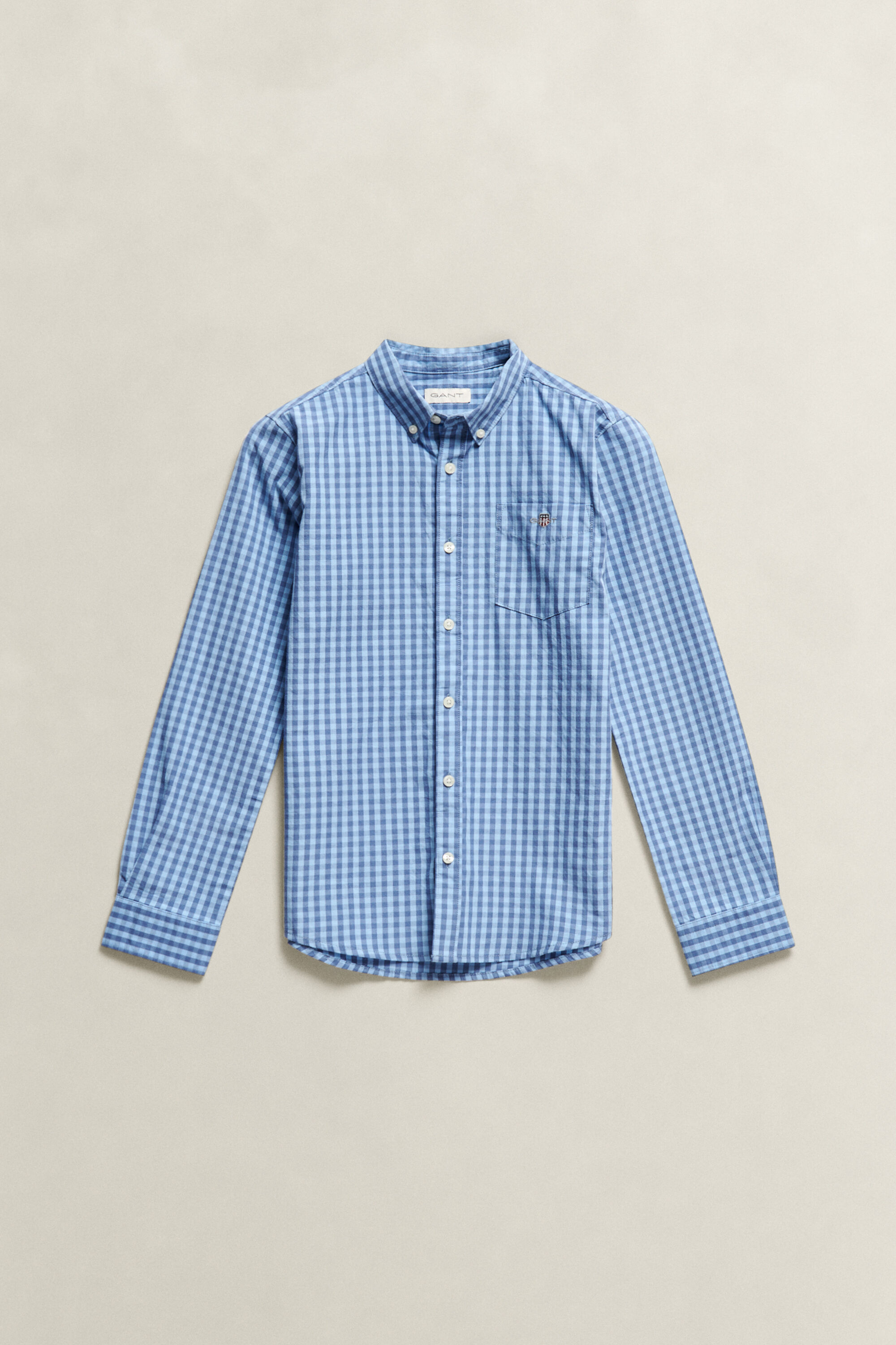 Teen Boys ‑malliston gingham-popliinipaita