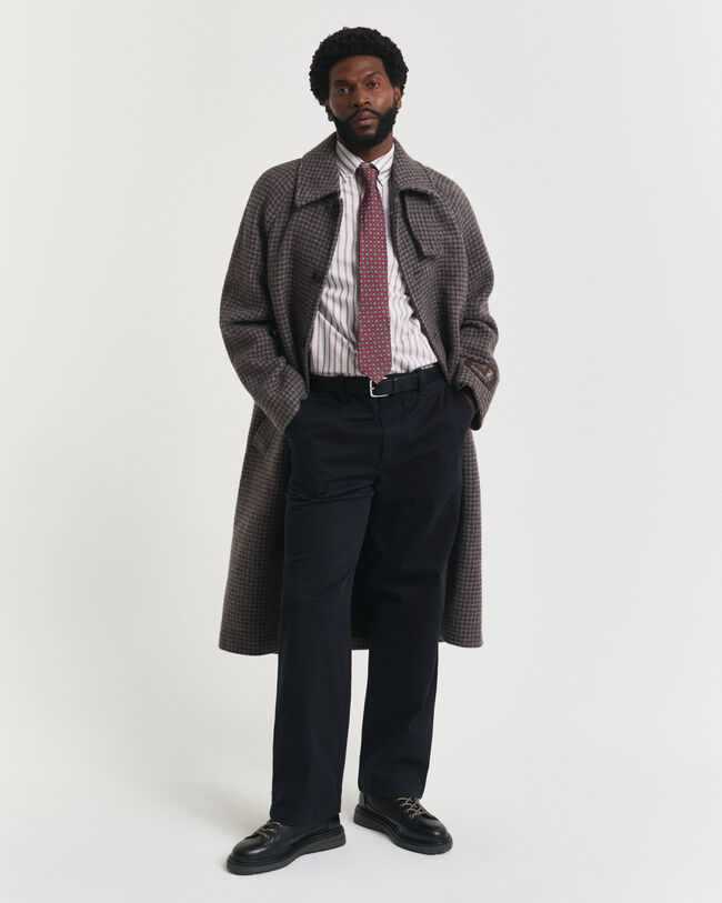 Regular fit ‑mitoitettu raidallinen Archive-oxford-paita