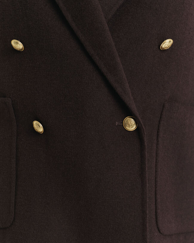 Regular fit ‑mitoitettu käsin tikattu klubitakki