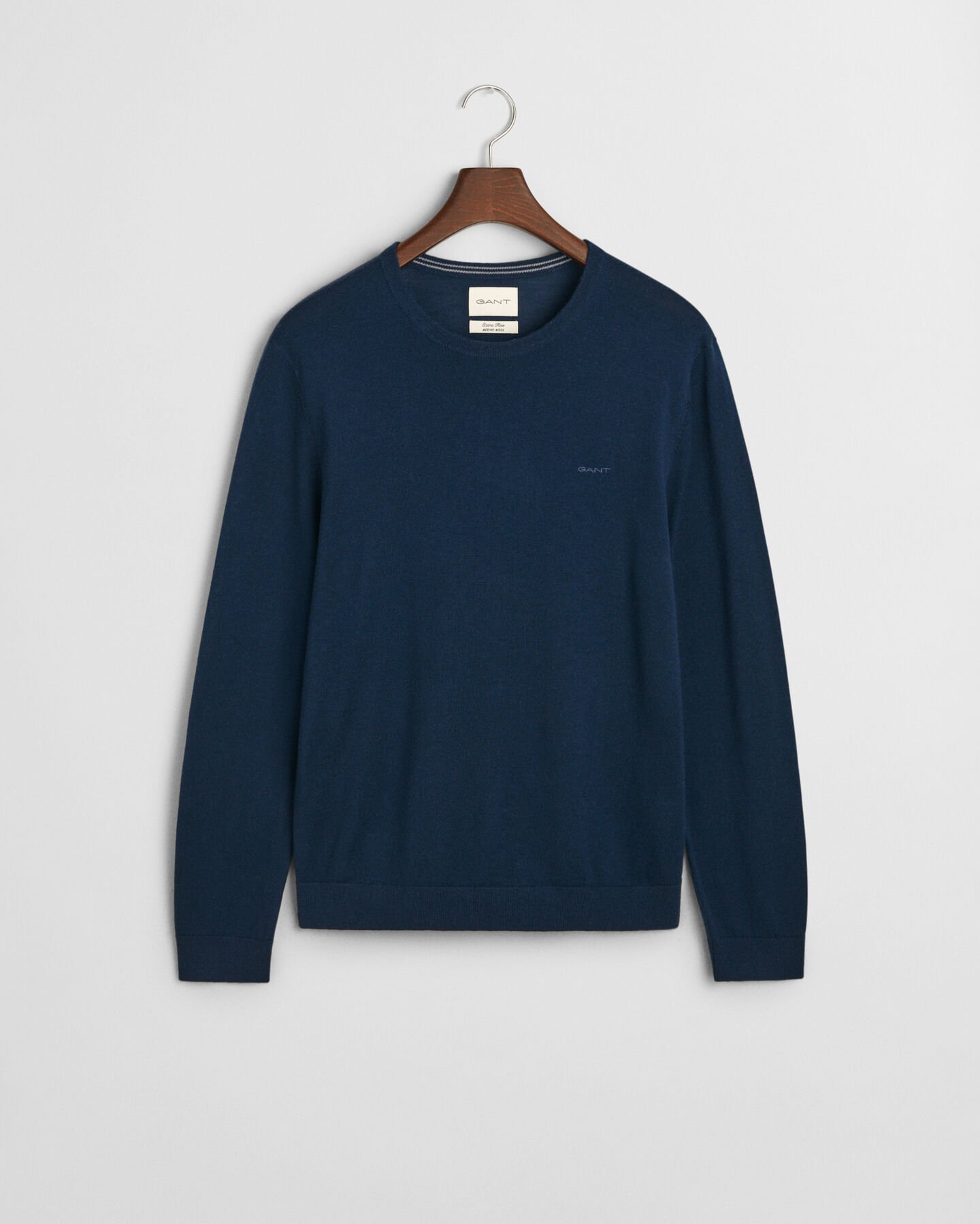 Ohut merinovillaneule, pyöreä pääntie