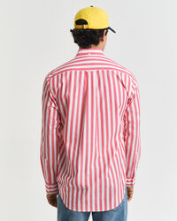 Regular&nbsp;fit ‑mitoitettu klassinen popliiniraitapaita