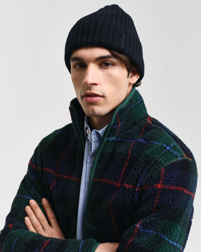 Ruutukuvioinen fleecetakki