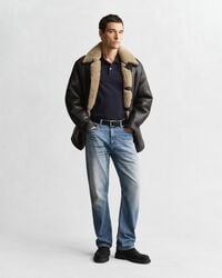 Regular fit -mitoitettu Shield-pikeepaita