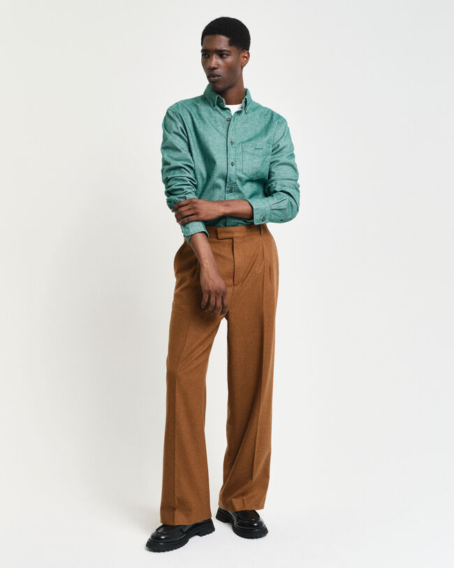 Regular fit ‑mitoitettu kalanruotokuvioinen flanellipaita