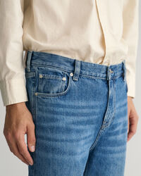 Relaxed fit -mitoitetut Stone Washed -farkut