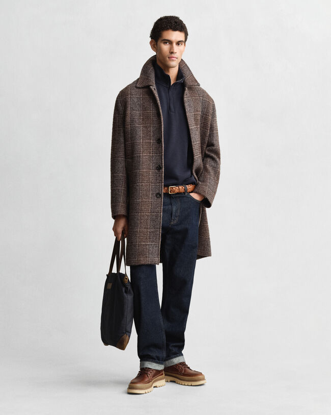 Kevyt Sacker Rib ‑collegepaita, vetoketjukaulus