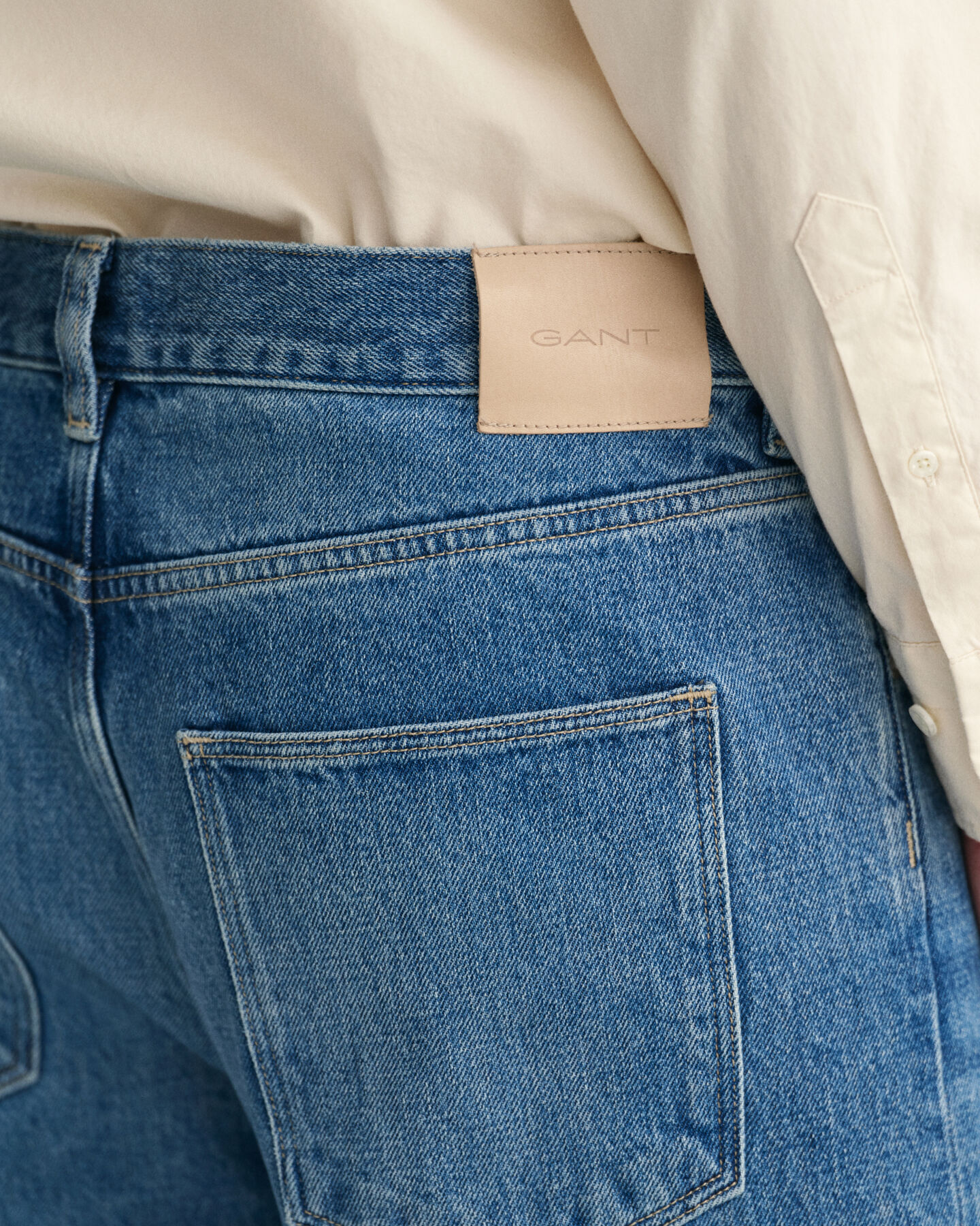 Relaxed fit -mitoitetut Stone Washed -farkut