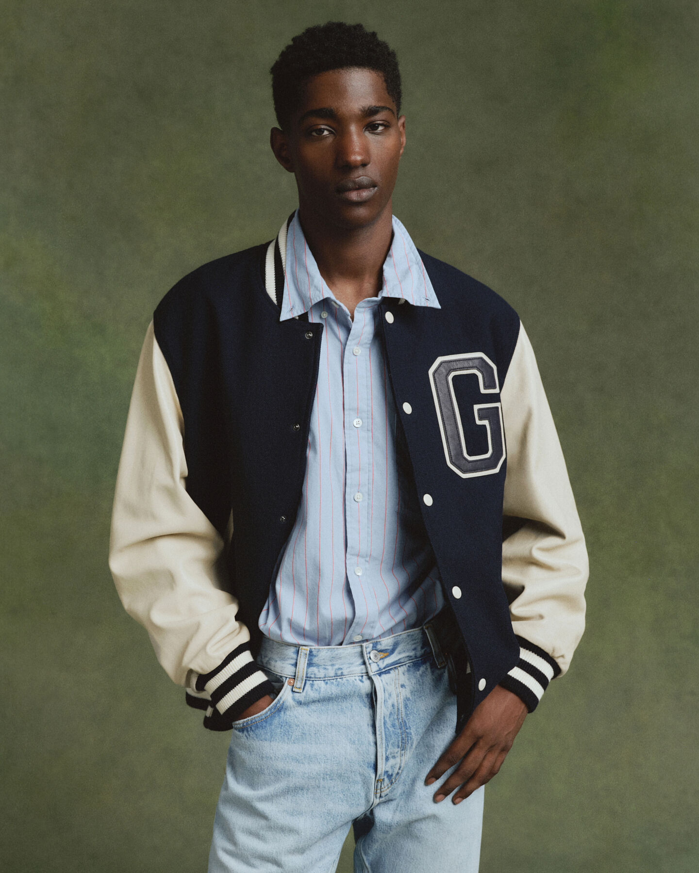 Oversized fit -mitoitettu raidallinen Dreamy-oxford-paita