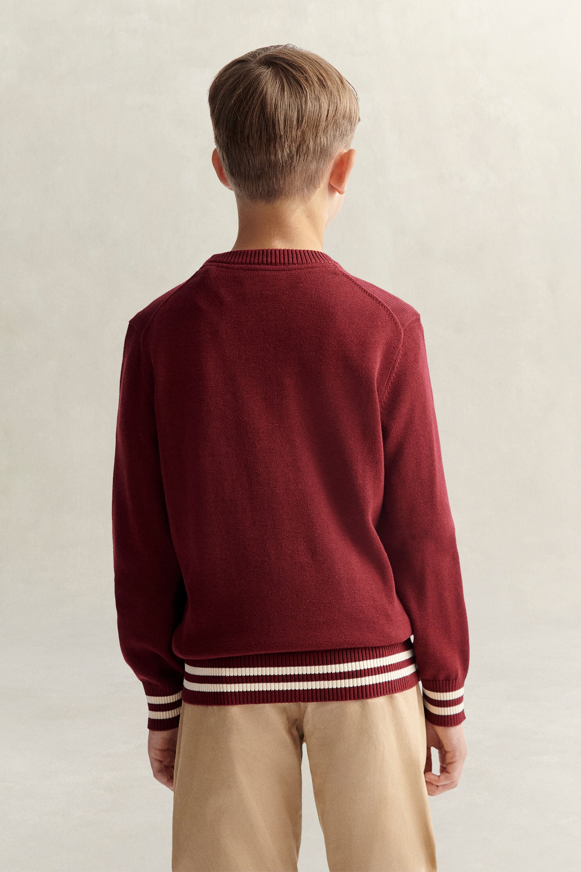 Teen Boys ‑malliston intarsia-neulepusero