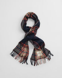 Skottiruudullinen villahuivi