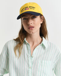 Relaxed&nbsp;fit ‑mitoitettu raidallinen pellavapaita