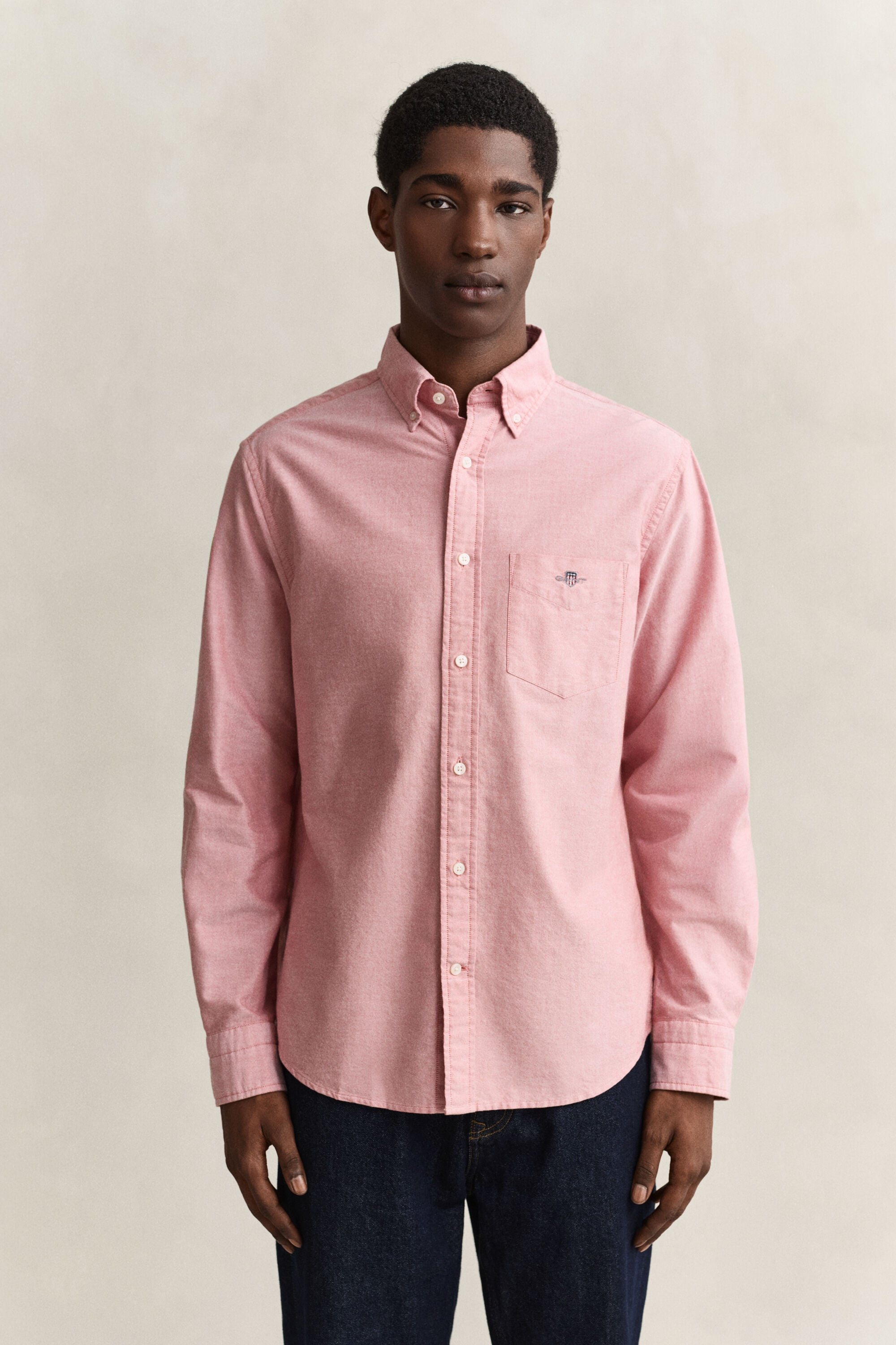 Regular fit ‑mitoitettu klassinen oxford-paita
