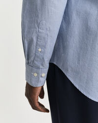 Regular fit -mitoitettu nyppypuuvillainen raitapaita