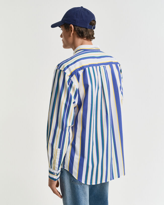 Relaxed fit ‑mitoitettu raitapaita