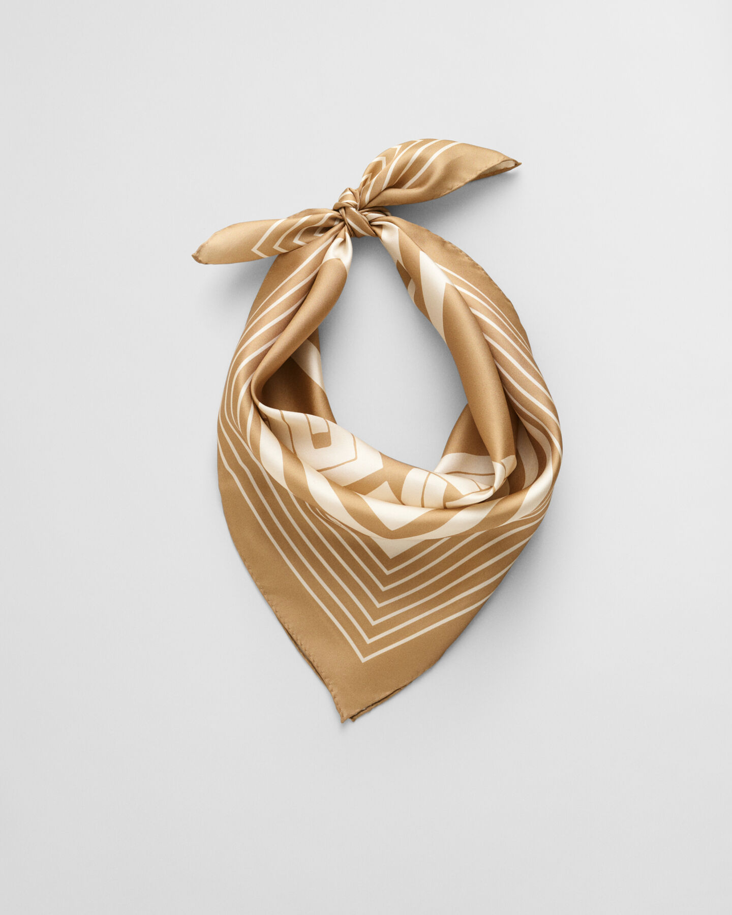 Monogram-silkkihuivi, kontrastireuna